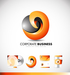 Corporate abstract logo icon design