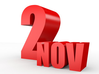 November 2. Text on white background.