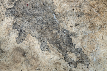 Stain on old cement texture