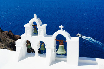 Oia is the most beautiful village on the Greek island  Santorini © jirmar