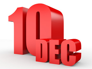 December 10. Text on white background.