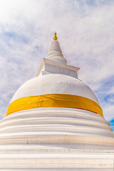 Thuparama, white buddhist dagoba in Anuradhapura city
