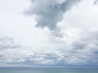 Naklejka na ściany i meble Sky and clouds on the sea