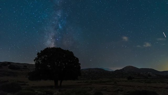 Milky way uhd night time lapse