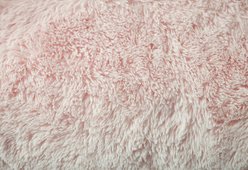 A full page of fluffy pink material background texture