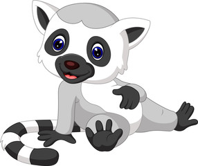 cute lemur cartoon © hermandesign2015