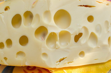 Dutch cheese with holes