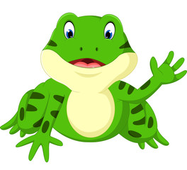 Cute frog cartoon