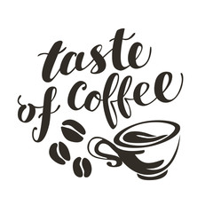 Vector hand written coffee quote