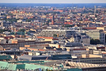 Obraz premium Berlin aerial view
