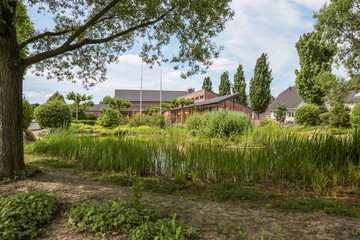  Elsdorf, Rhein-Erft-Kreis, Erftkreis, Regierungsbezirk Köln, Freibad, Festhalle, Rathaus, Braunkohle Tagebau, Umsiedlung, Energie, 