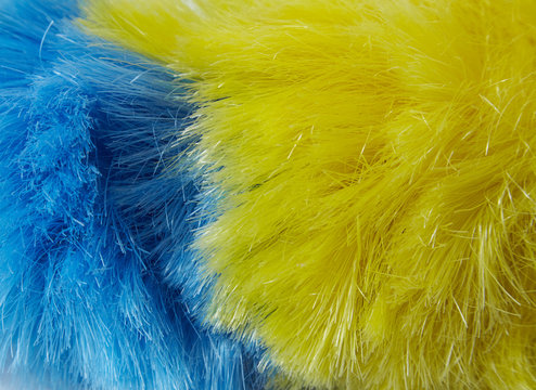 A full page close up of colorful feather duster background texture