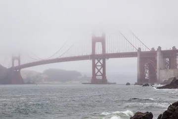 Deurstickers Baker Beach, San Francisco Golden Gate Bridge
