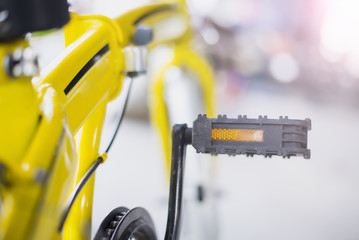 Closeup bicycle pedal