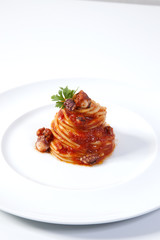 Spaghetti con polipo