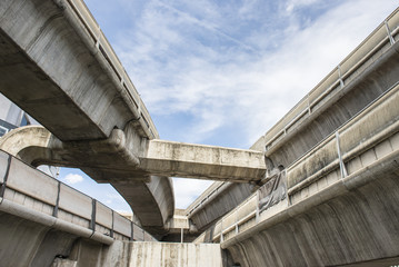 Fototapeta premium Sky Train Way, Bangkok Tajlandia