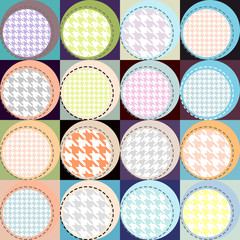 Geometric polka dot pattern