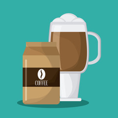 Coffe time concept with icon design, vector illustration 10 eps graphic.