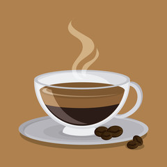 Coffe time concept with icon design, vector illustration 10 eps graphic.