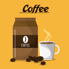 Coffe time concept with icon design, vector illustration 10 eps graphic.