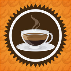 Coffe time concept with icon design, vector illustration 10 eps graphic.