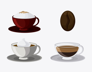 Coffe time concept with icon design, vector illustration 10 eps graphic.