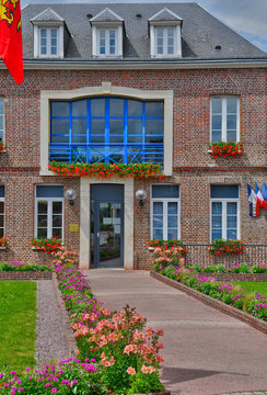 Fontaine Le Bourg, France - June 23 2016 : City Hall