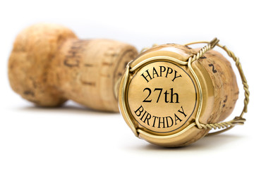 Happy 27th Birthday - Champagne