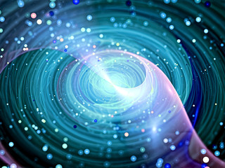 Abstract spiral blur - digitally generated image