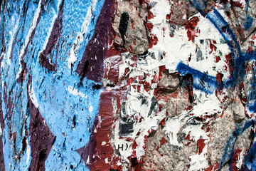 Street graffiti wall background and texture