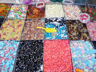 Colorful Candy Stand