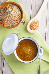 Soup of quinoa