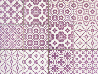 Abstract tile pattern.