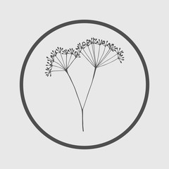 flowers on a branch icon