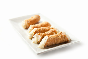 Cannoli on White