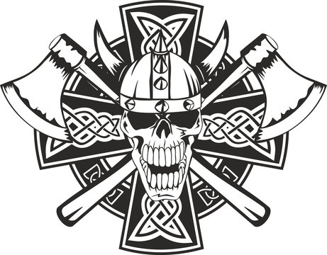 axes and skull