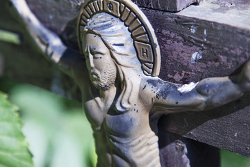 Jesus Christ crucified (an ancient wooden sculpture)