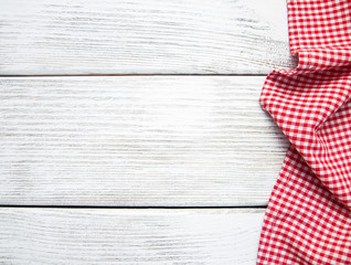napkin on the wooden background