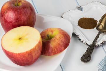 Apple pie in apple. Ingredients.