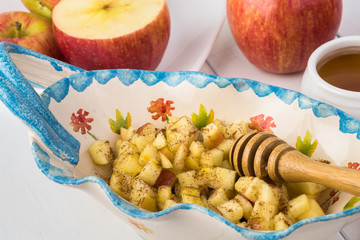 Apple pie in apple. Ingredients.