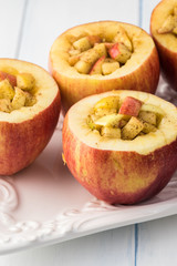 Apple pie in apple. Ingredients.