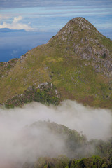 Landscape view of Chiang dao mountain area, Chiang mai, Thailand