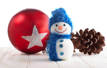 Christmas still life with isolated background