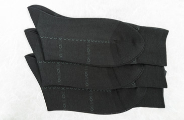 Black socks for man.