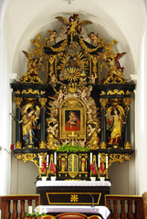Fototapeta na wymiar Chapel Mariahilf at Mondsee