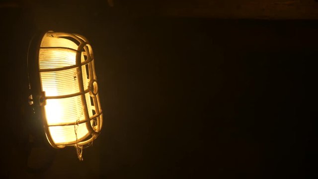 Old industrial wall light