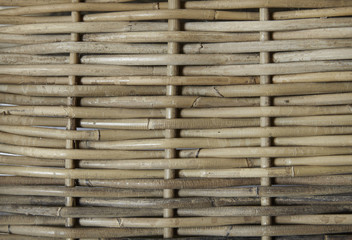 A full page of a brown woven hamper background texture