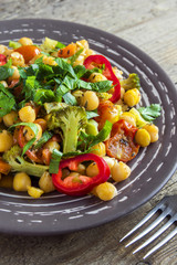 chickpeas and vegetables