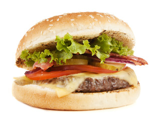 Delicious grilled burger