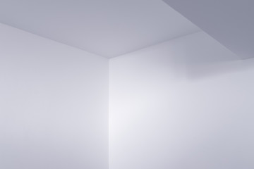 Empty white room interior detail